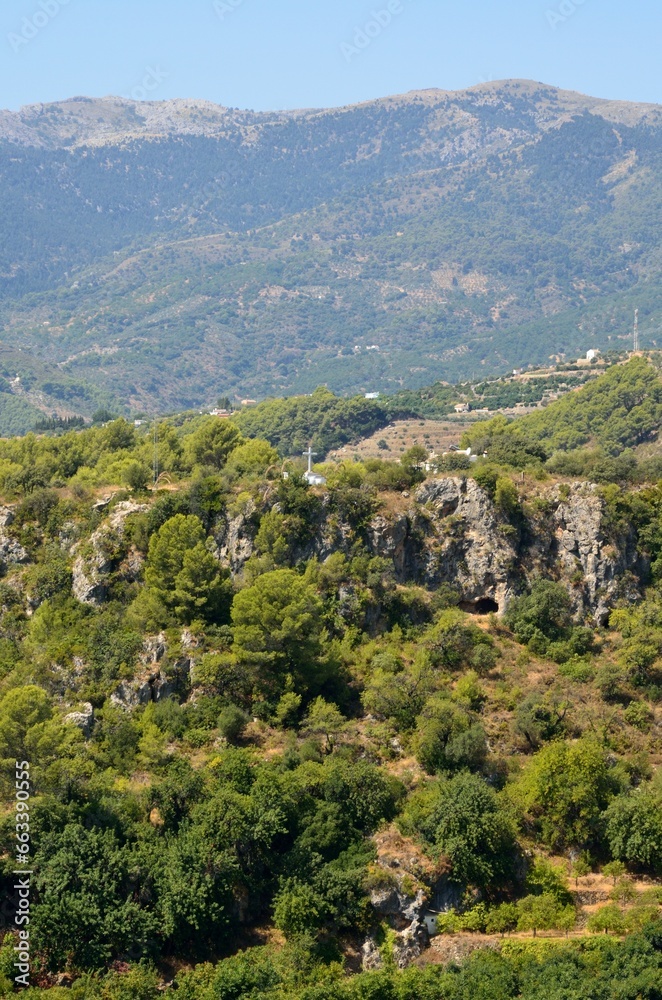 Montes y cascadas de Jorox, aldea del municipio de Alozaina, provincia de Málaga