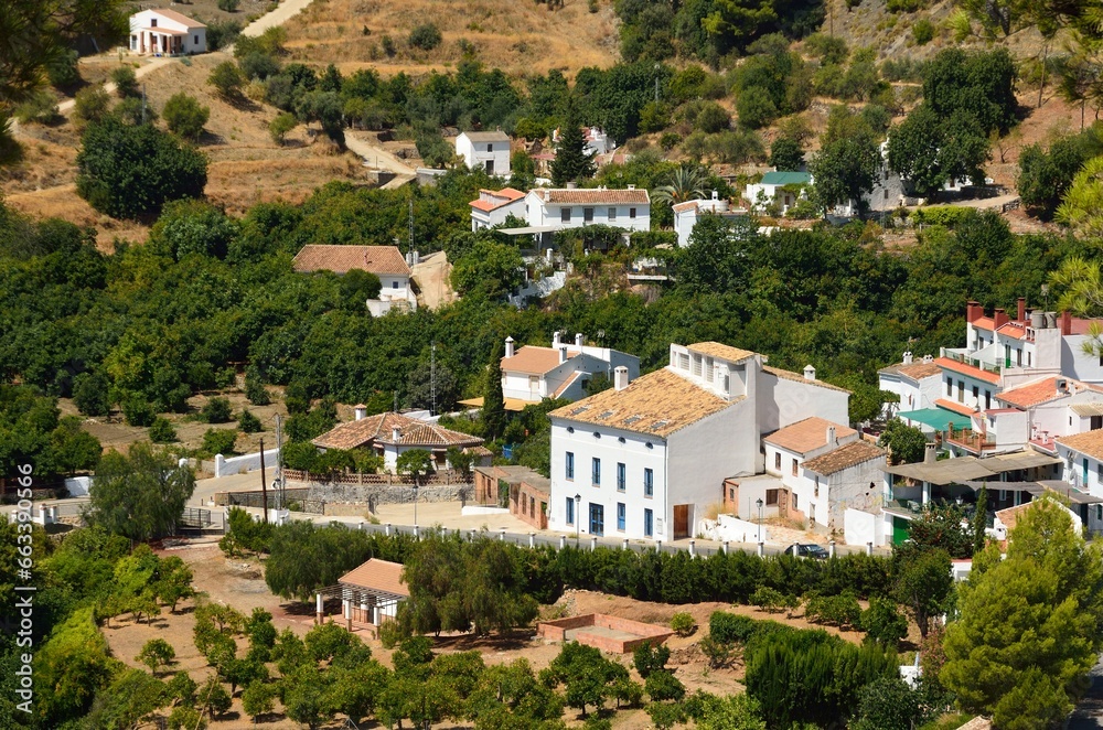 Vista de Jorox, aldea del municipio de Alozaina, provincia de Málaga