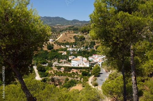 Vista de Jorox, aldea del municipio de Alozaina, provincia de Málaga photo