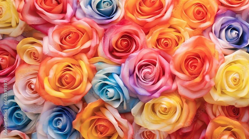 multicolored roses gradient background is unusual. multicolored roses gradient background is unusual.
