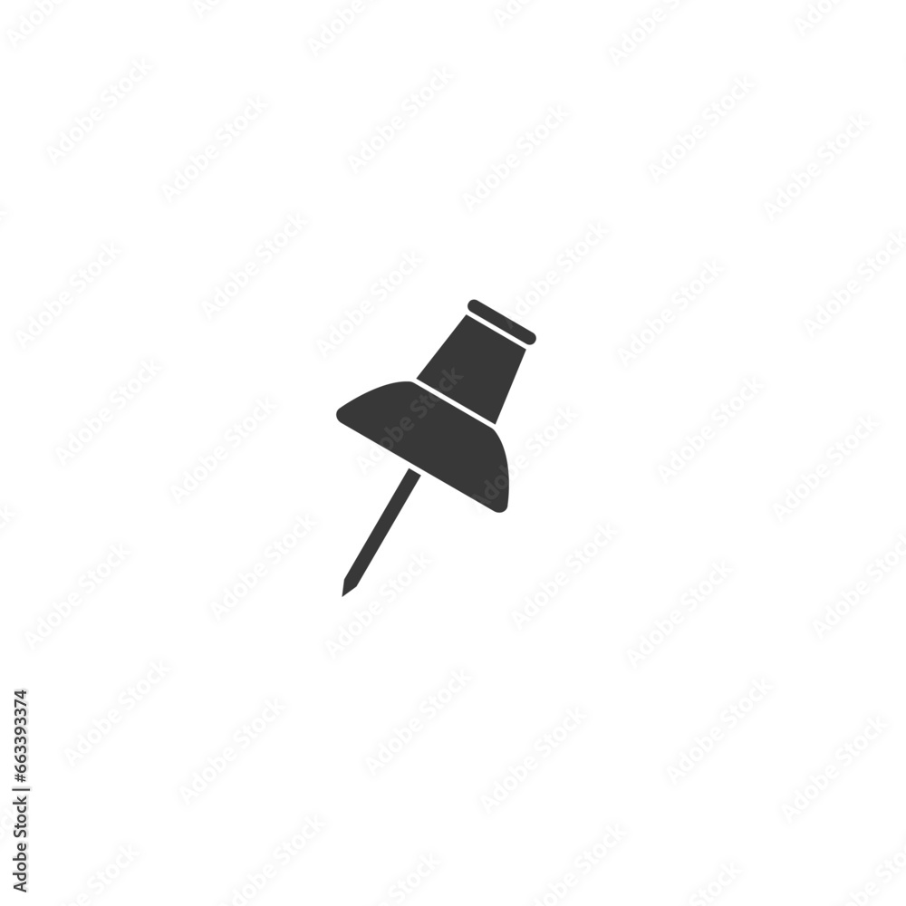 Push pin icon vector design template Push pin icon vector design template