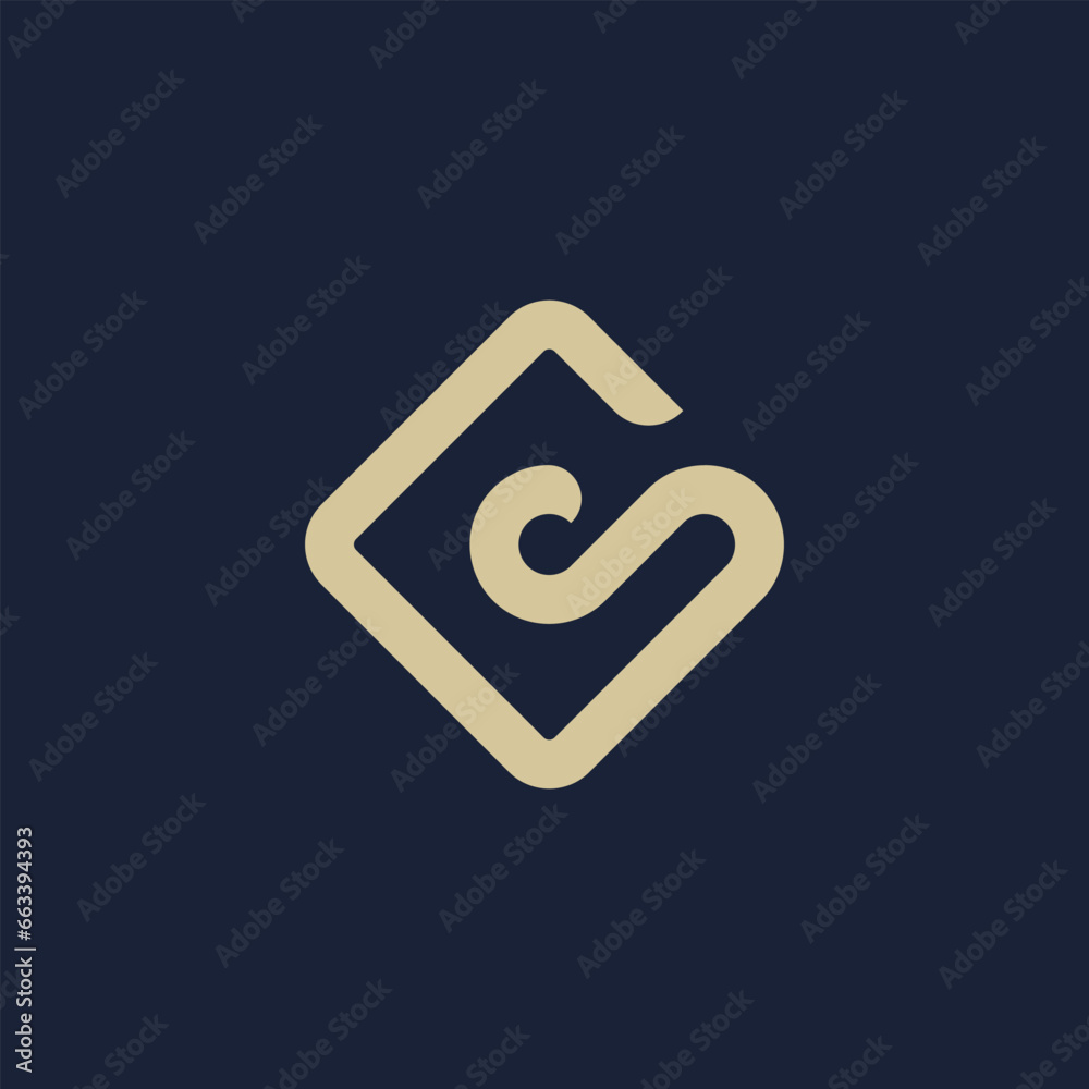 initial letter AS diamond shape initial letter AS diamond shape