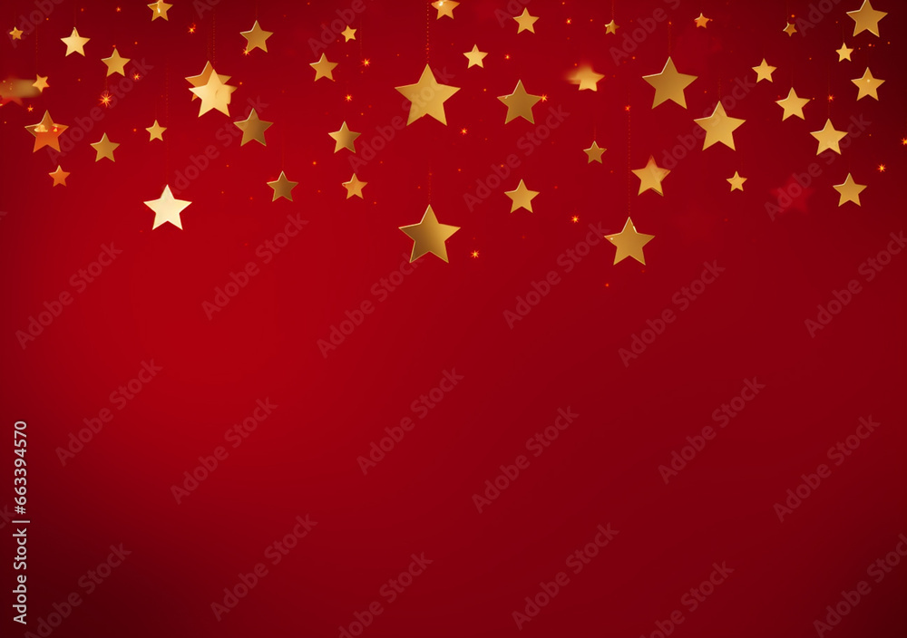 An abstract and symbolic backdrop featuring numerous golden stars against a red canvas, representing China, the nation of Asia. Generative AI.. An abstract and symbolic backdrop featuring numerous golden stars against a red canvas, representing China, the nation of Asia. Generative AI..
