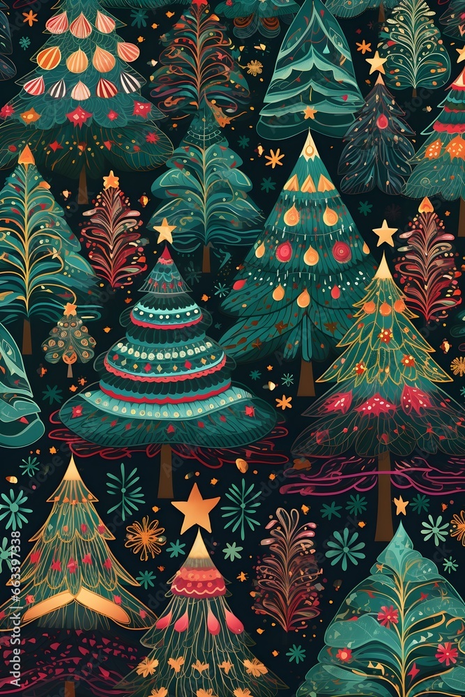 abstract christmas background,Ai generated 
