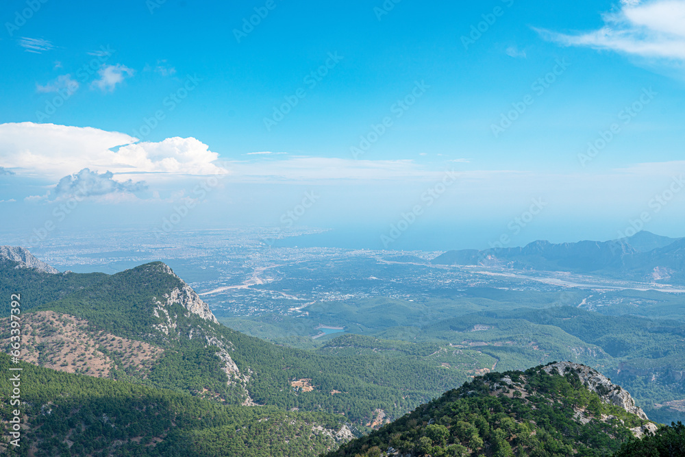The scenic view of Kızlar Dağı and Alimpınarı plateau at Taurus mountains, Antalya