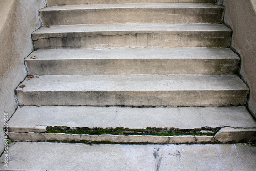 white old staircase