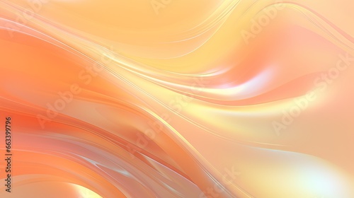  an orange and yellow abstract background with wavy lines and curves. generative ai