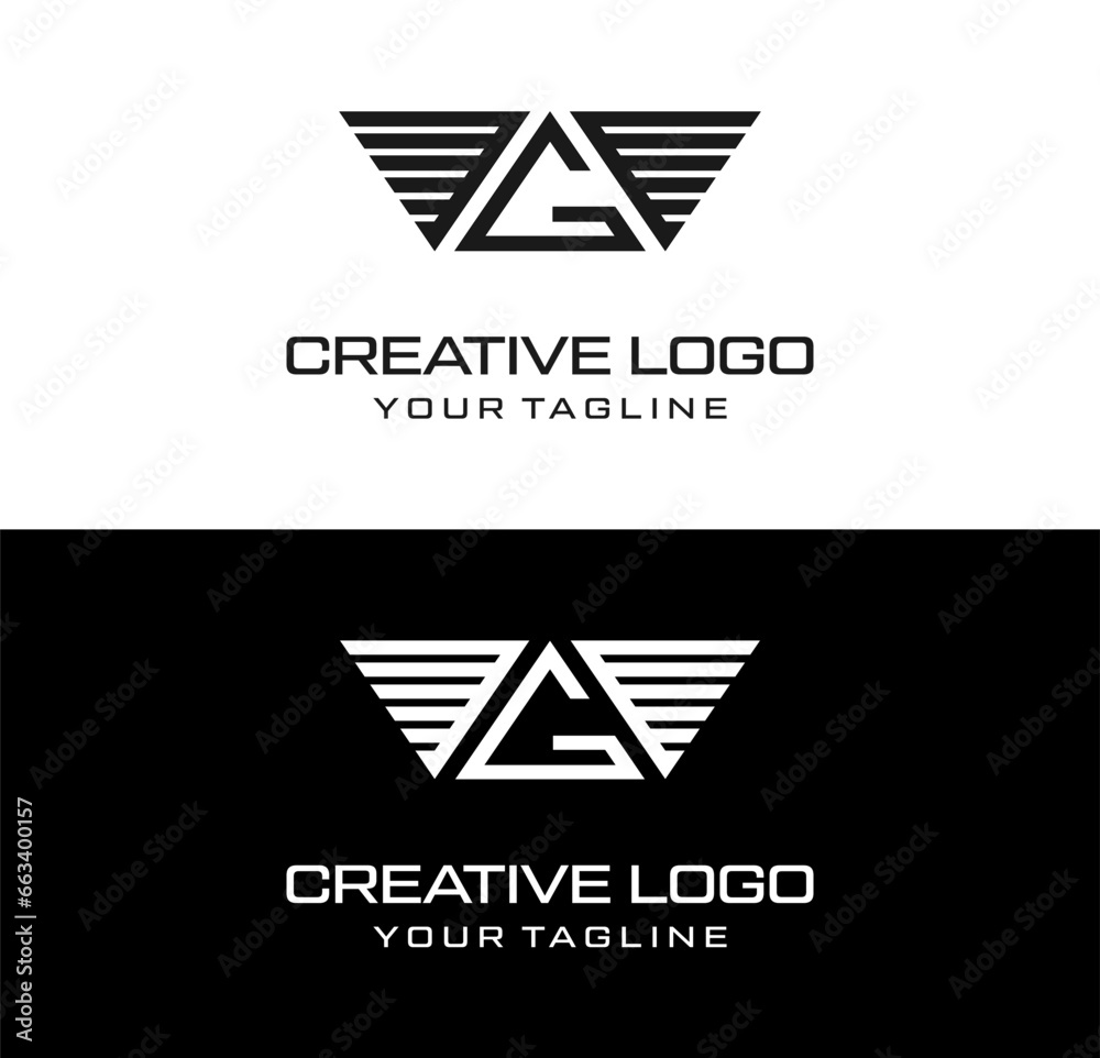 creative letter logo desain vektor