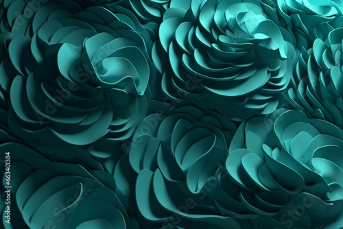 3D abstract pattern made with Blender. Generative AI