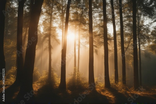 Sunrise in the forest