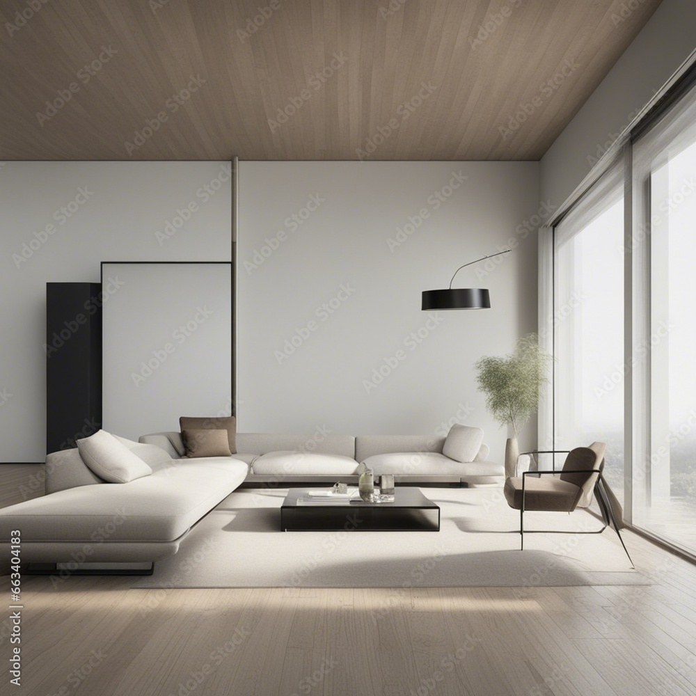 Stylish apartment interior with modern kitchen. Idea for home design, Stylish scandinavian living room interior with design mint sofa, furnitures, mock up poster map Generative AI Stylish apartment interior with modern kitchen. Idea for home design, Stylish scandinavian living room interior with design mint sofa, furnitures, mock up poster map Generative AI