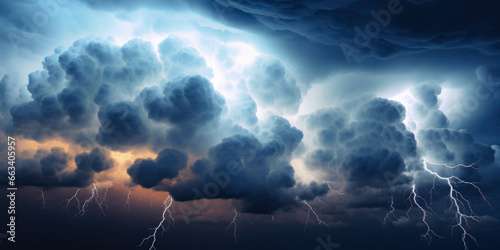 Gloomy Majestic Background Made Of Thunderclouds Created Using Artificial Intelligence