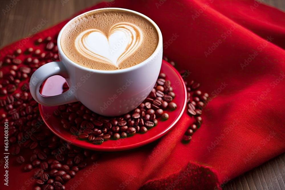 Obraz premium Valentine's Day Coffee.