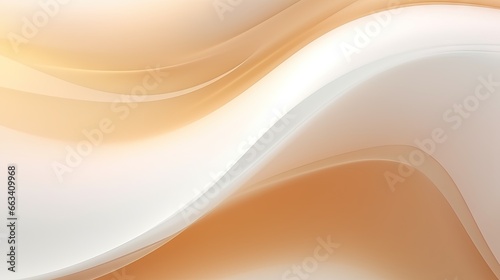  a white and orange abstract background with a blurry wave. generative ai
