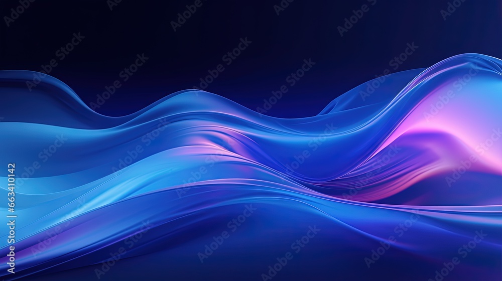  a blue and pink abstract background with wavy lines on it.  generative ai