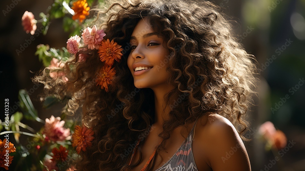 Woman with a Flower in Her Hair Woman with a Flower in Her Hair