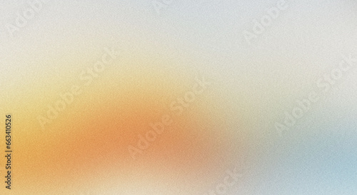 white orange blue , empty space grainy noise grungy texture color gradient rough abstract background , shine bright light and glow template photo