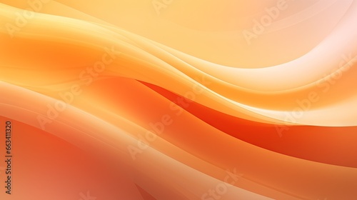  an orange and yellow abstract background with waves and curves in the center. generative ai