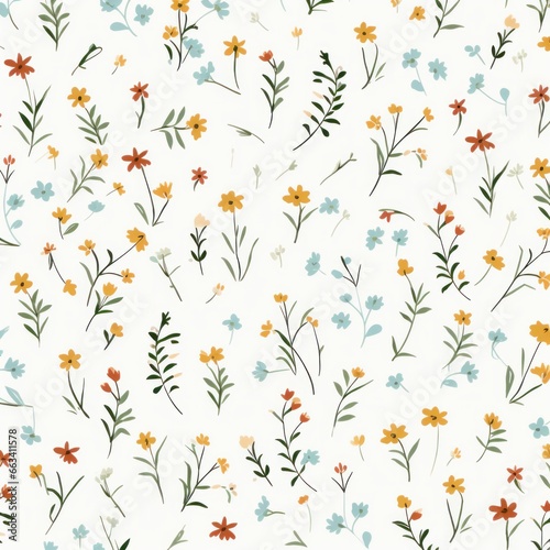 New Creative seamless floral pattern, seamless pattern with flowers