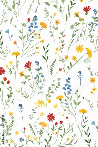 New Creative seamless floral pattern, seamless pattern with flowers