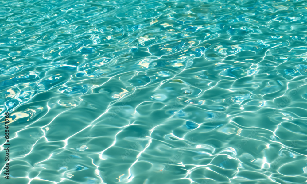 Obraz premium 青い波紋