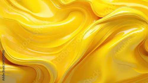  a yellow background with wavy lines and a wavy design in the center. generative ai