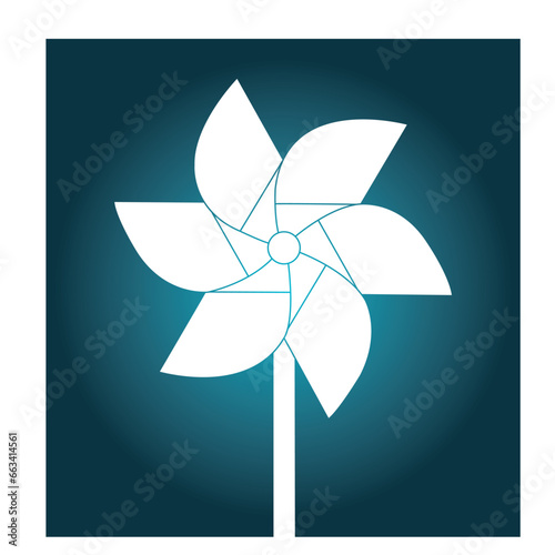 Paper windmill icon
