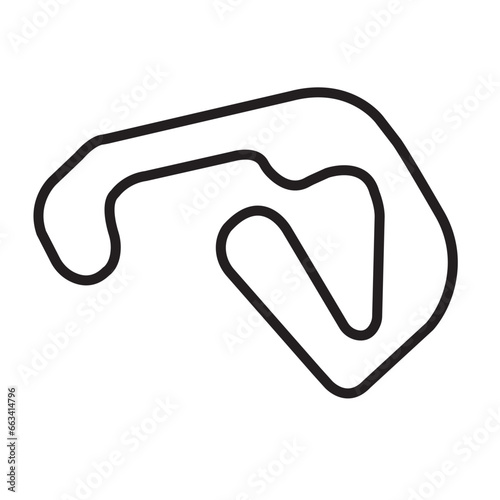 Racing circuit icon