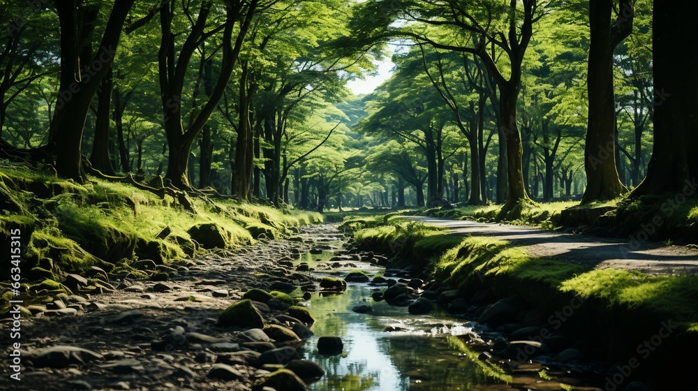 Obraz premium river in the forest