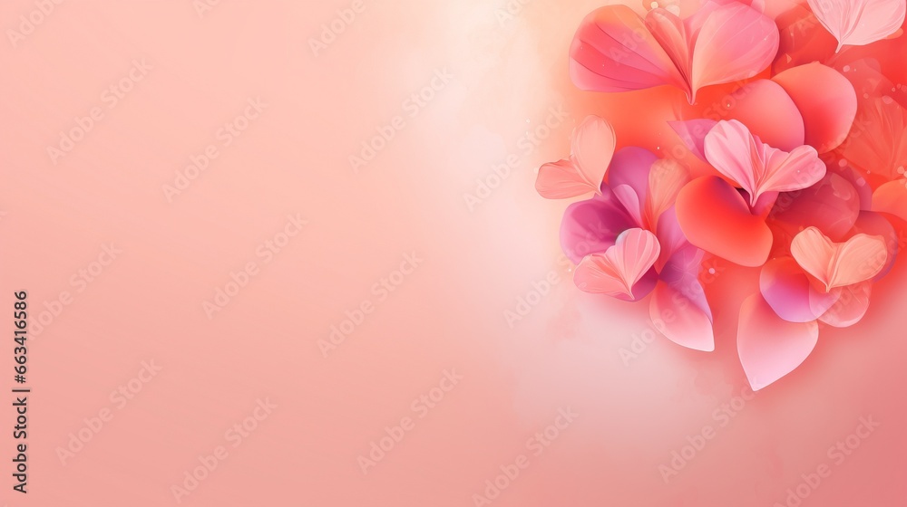  a bunch of pink flowers on a pink background with a white border.  generative ai
