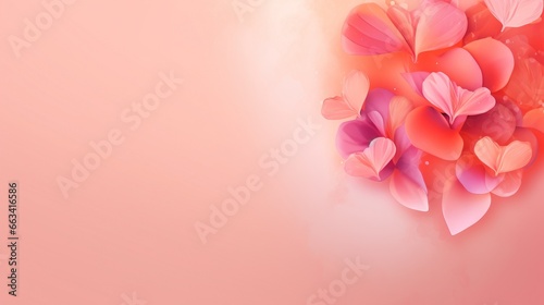  a bunch of pink flowers on a pink background with a white border.  generative ai © Nadia