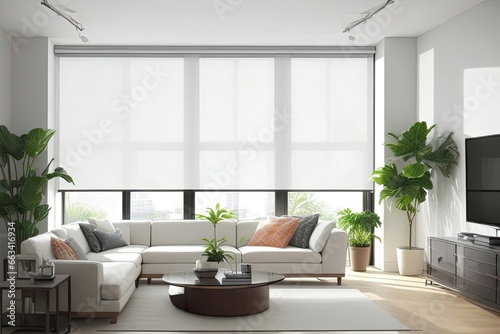 contemporary home decor modern house interior design bohemian style decor . AI Generation