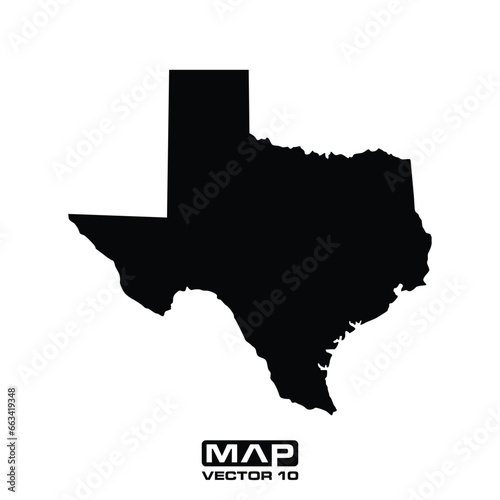 texas map vector elements, texas map vector illustration, texas map vector template