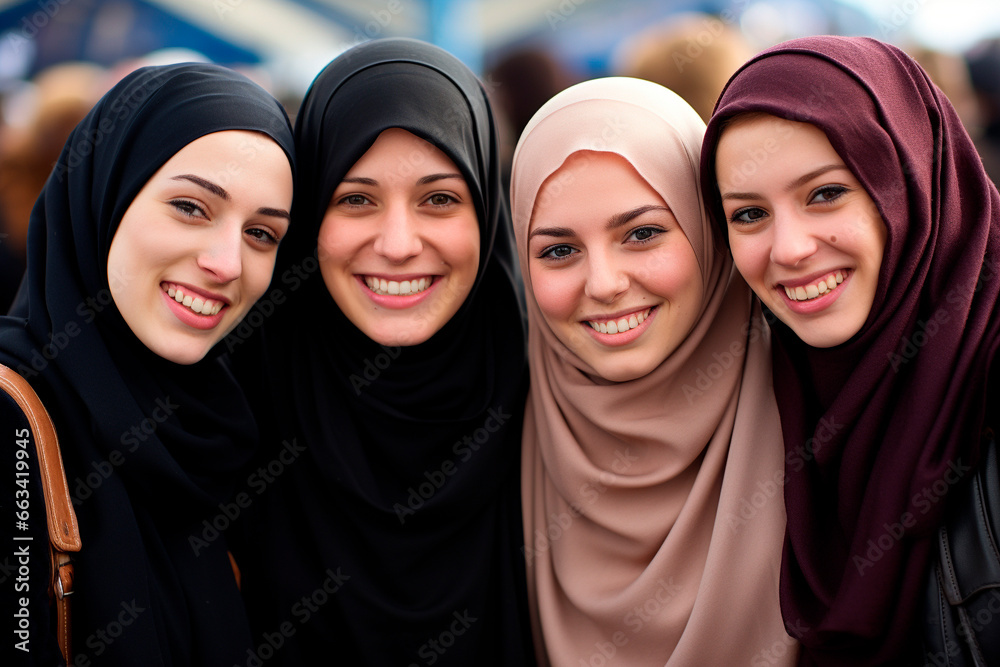 happy muslim ladies happy muslim ladies