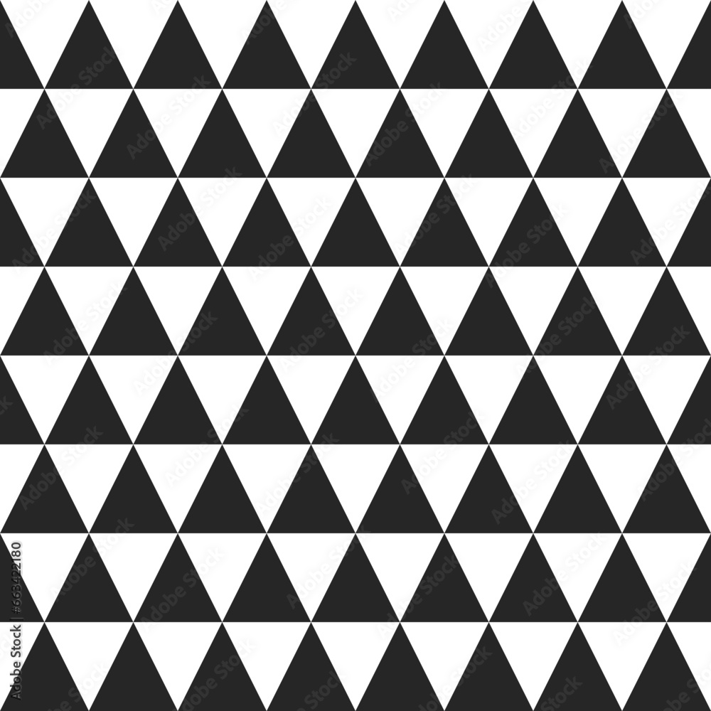 triangle seamless pattern, black and white, monochrome, pyramid shape, geometric zigzag background, vector illustration triangle seamless pattern, black and white, monochrome, pyramid shape, geometric zigzag background, vector illustration