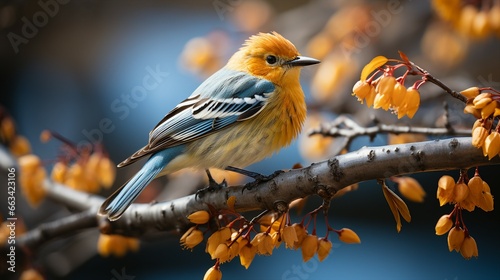 a bird on a branch © Sthefany