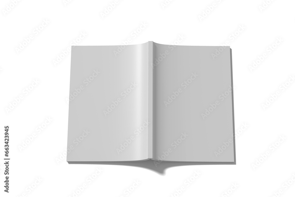 Closed magazine cover with transparent background Closed magazine cover with transparent background