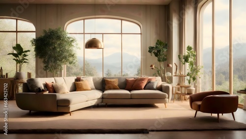 A Whimsical Living Room with a Grand Window  A Digital Rendering by Gregory Gillespie © navas60