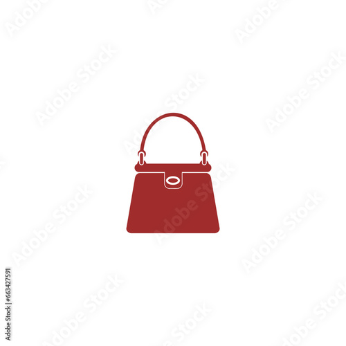 Woman s handbag icon. Fashionable and glamorous bags isolated on white background