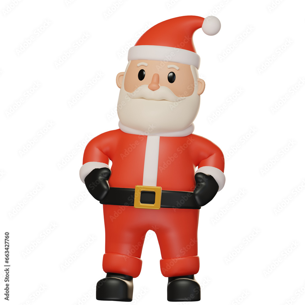 Santa claus figures 3D model posting