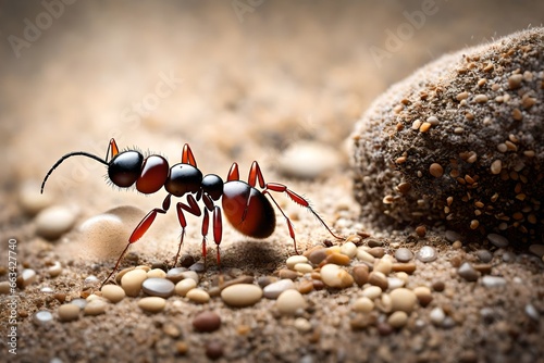 ants on the beach