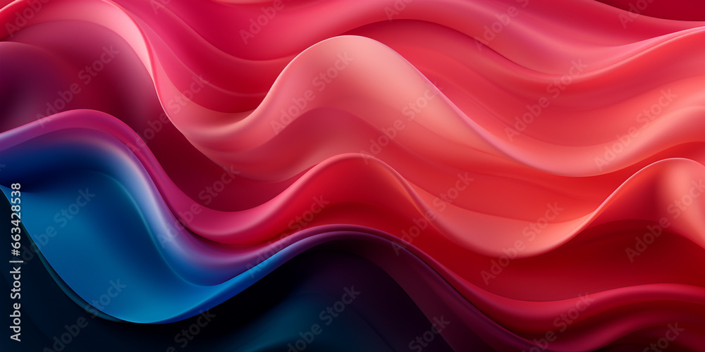 Neon Deep Pink Taupe gradient wave background