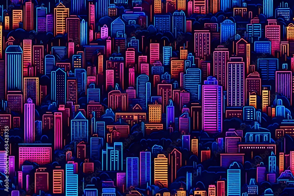 Obraz premium city skyline