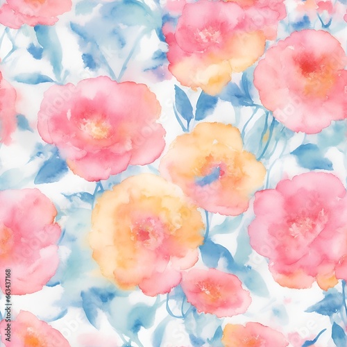 Blooming midsummer meadow vintage flower pattern. Plant background for fashion, wallpapers, print