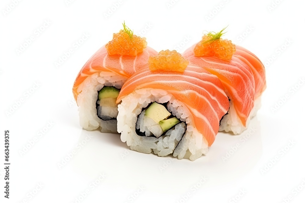 Sushi isolated on white background. Sushi isolated on white background.