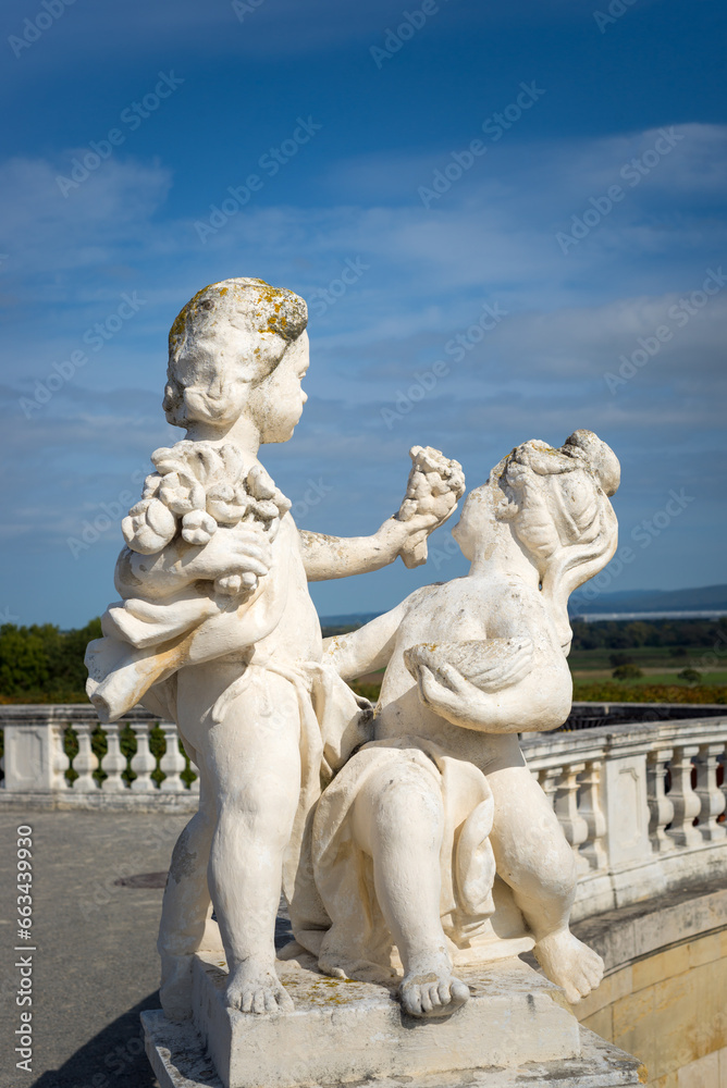 Statue in the gardens of Schloss Hof in Vienna, Austria