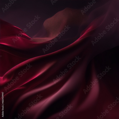 red silk background - Red satin fabric - silk background - Generative AI