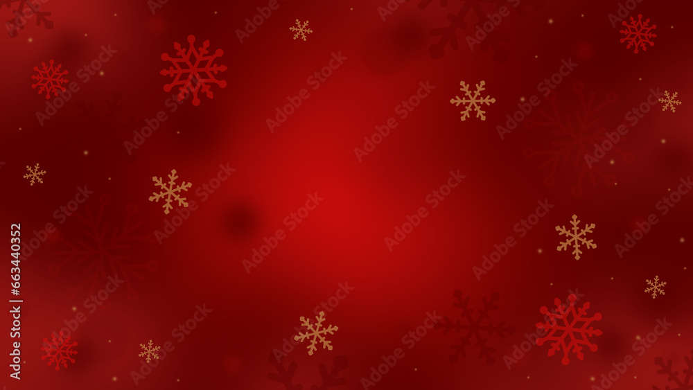 Festive Christmas background with snowflakes. Falling snow.