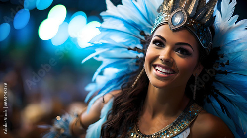 woman dancing at carnival in rio de janeiro, brazil. south american culture