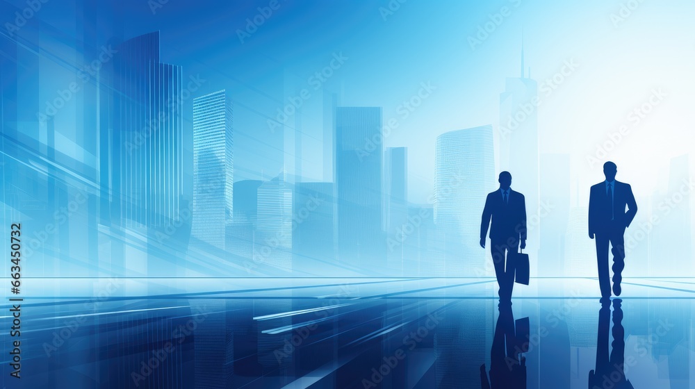 Blue abstract business background